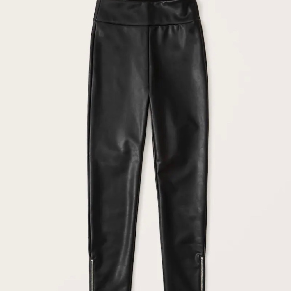 Abercrombie & Fitch vegan leather leggings